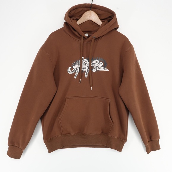 Travis Scott Circus Maximus Tour 2023 Hoodie Mens Large Brown Graphic Pullover - Picture 1 of 8